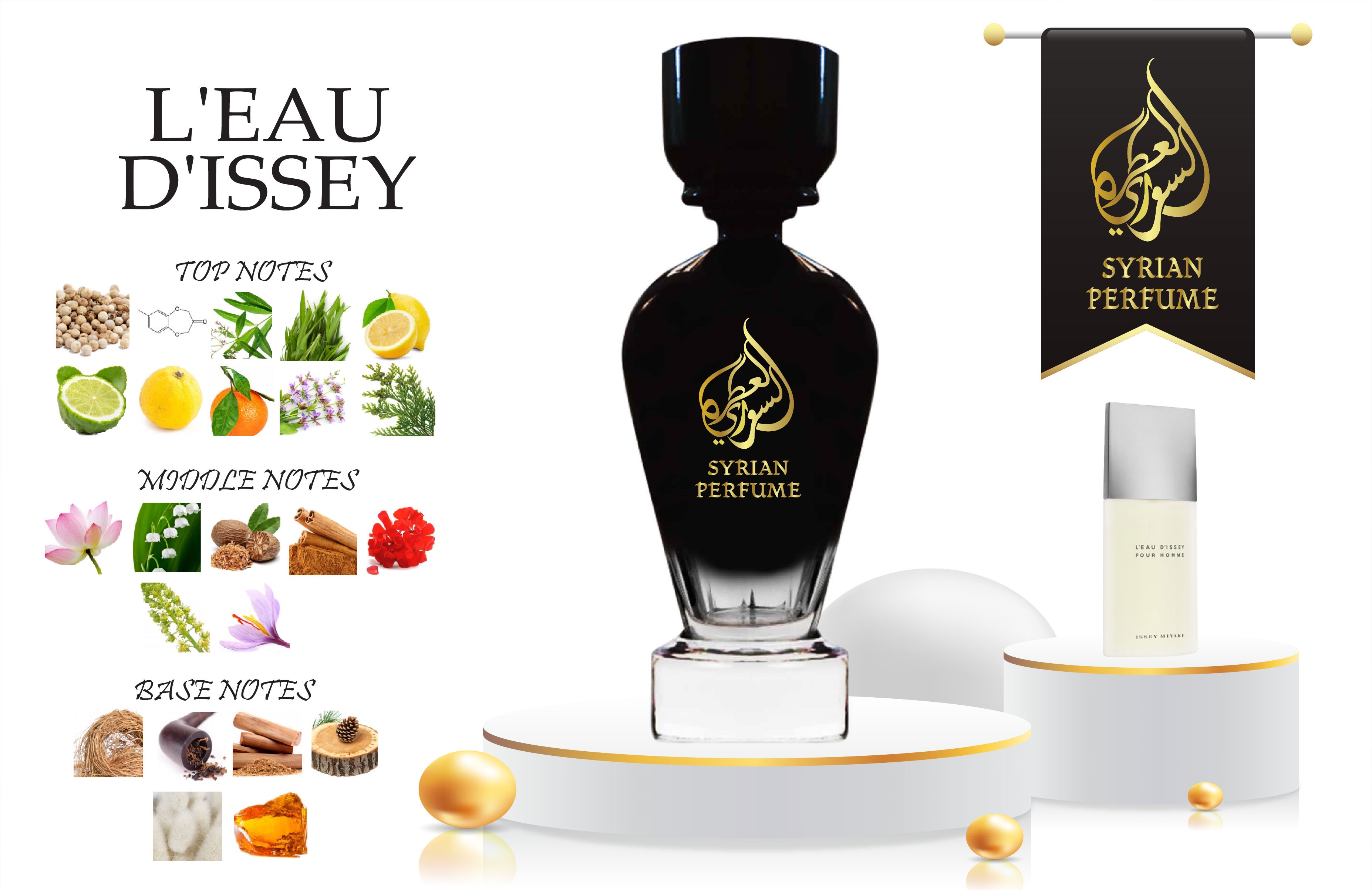 Syrian Perfume Leau Dissey 75ml For Him